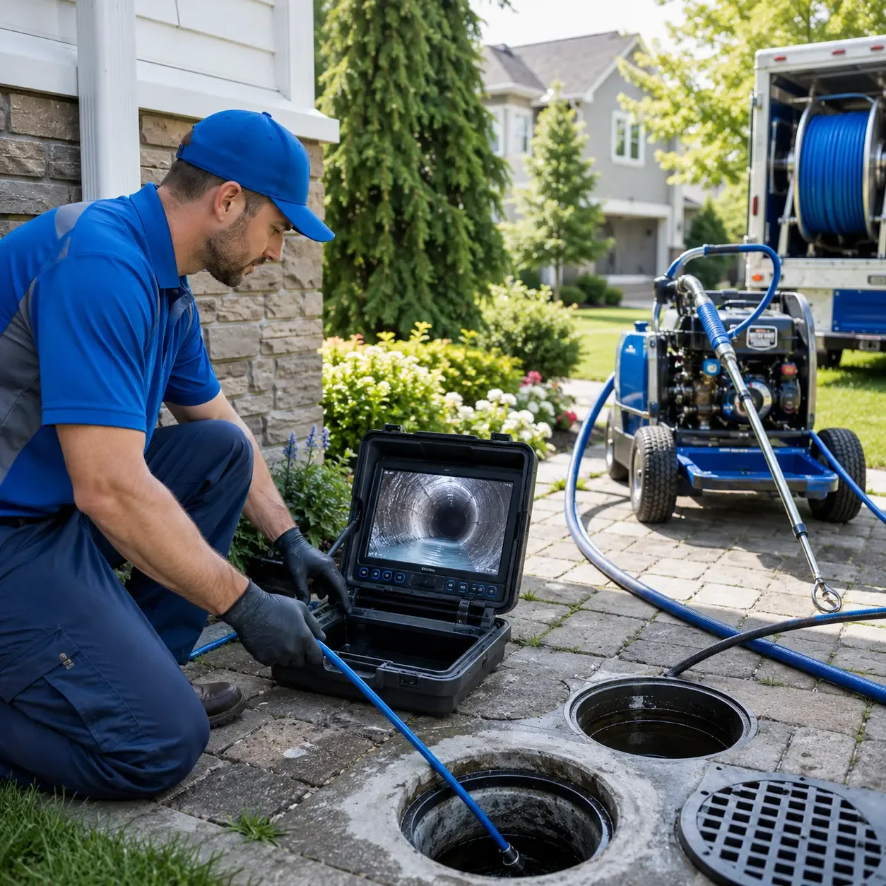 Outdoor drain cleaning professionals serving North Prairie, WI