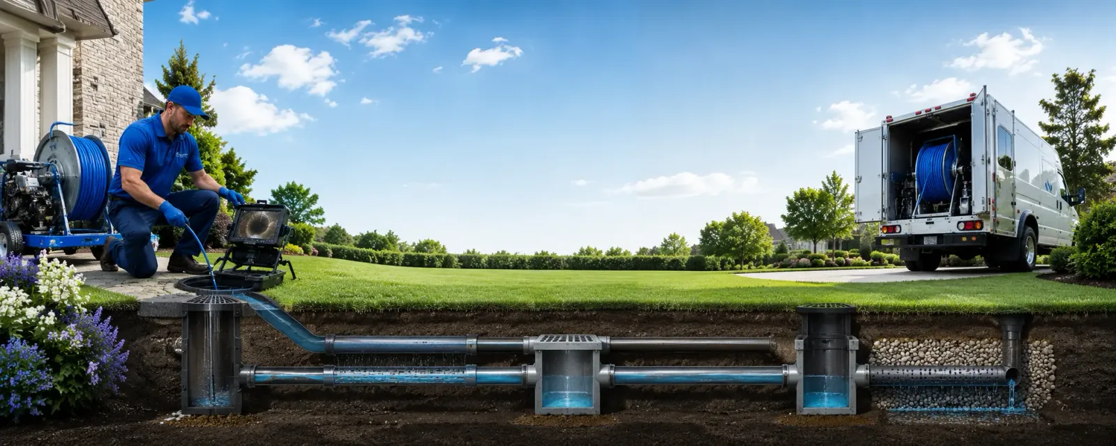 Outdoor drain cleaning information for North Prairie, WI