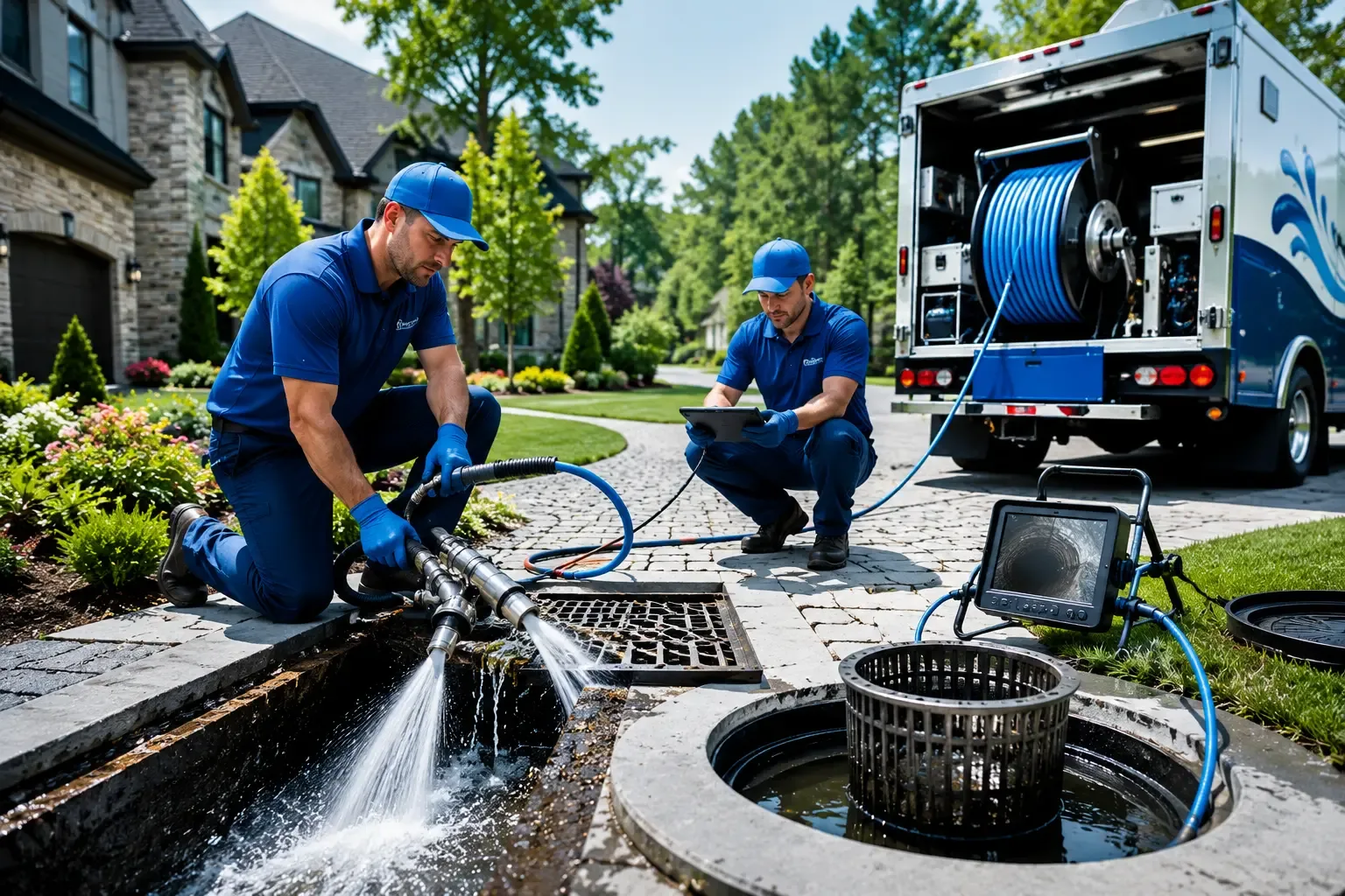 Local outdoor drain cleaning professionals in North Prairie, WI