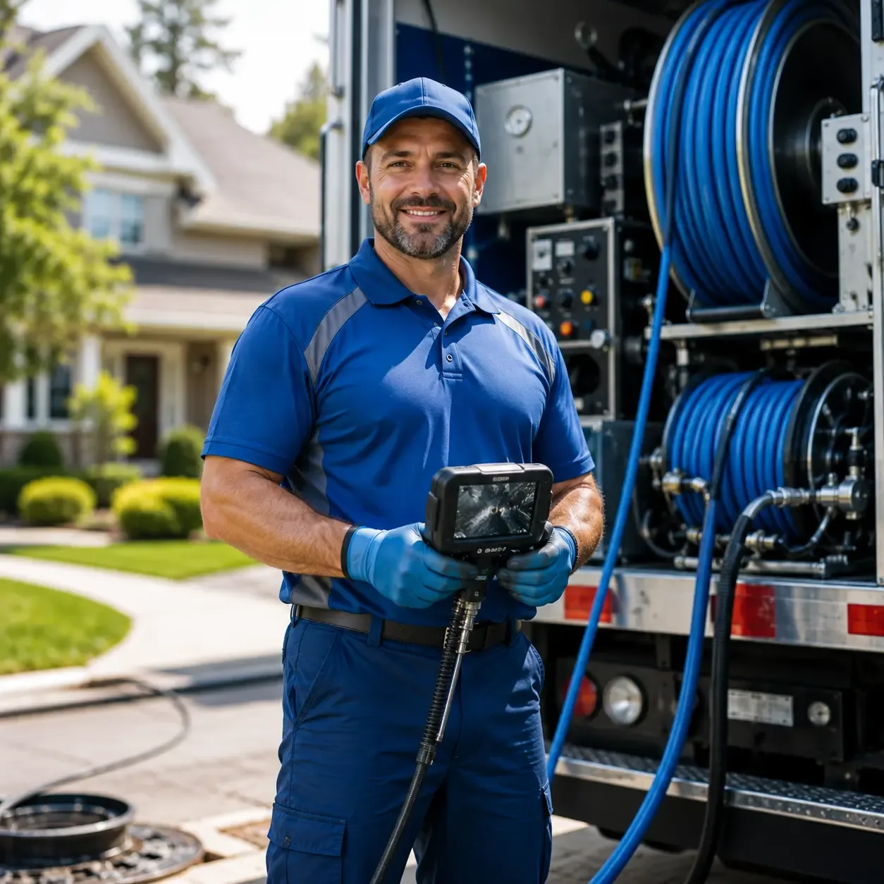 Local outdoor drain cleaning specialists in North Prairie, WI